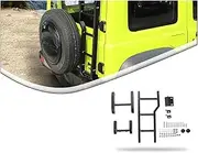 Aluminum Alloy Trunk Climbing Ladder Tailgate Rack Compatible for Suzuki Jimny 2019 2020 2021 2022 2023 External Car Accessories