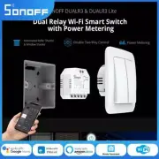 SONOFF Dual R3 Dualr3 Lite 2-Gang Relay WiFi Mini Smart Switches Energy Meter Bl