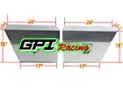 24"x10"x16" Pair Flat Aluminium Undertray Under Tray Truck Ute Tool Box toolbox