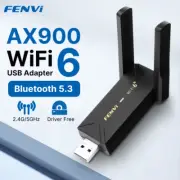 Wifi 6 AX900 USB Adapter Bluetooth 5.3 Dual Band 2.4G 5G Antennas Wifi6 USB Netw