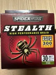 Spider Wire Stealth High-Performance Braid 300 Yard 30 Lb