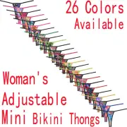 Women Micro Bikini Thong Adjustable Sides Intimates Underwear Mini Swim String
