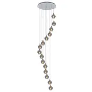 Harper LED 15L Staircase Pendant Lights Smoke | Marden Designer