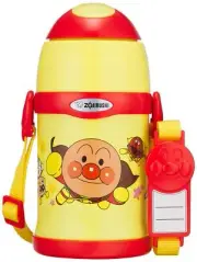 ZOJIRUSHI Straw Anpanman Stainless Steel Bottle 0.45L