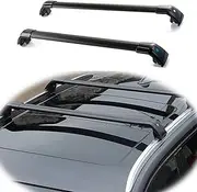 TINIANHHCT Cross Bars Lockable Fits for Suzuki Vitara 2015-2025 with Flush Side Rails Roof Rack Cargo Luggage Carrier, Black