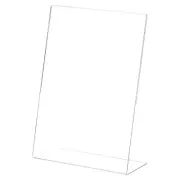 12Pcs 8.5x11" Acrylic Sign Holder Double Sided T Shaped Menu Display Stand Clear