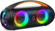 Portable Bluetooth Speaker, Dual Subwoofer Bluetooth Speaker with 5000 mAh Lithi