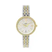 Roberto Carati Belle Crystal Women's Watch Gold & Silver