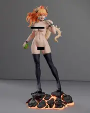 Bowsette NSFW (1) Unpainted 1/12 resin model kit and base abe