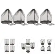 4 Pcs Logo Disc Storage Net Pocket Travel Training Cone Bag Mesh Cones Sports