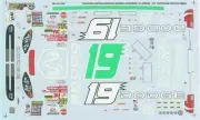 Slixx 1749 #19 Dodge 2002-Jeremy Mayfield Nascar decal