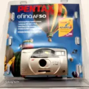 Pentax 35mm Camera Efina AF50 Adv Photo System Point Shoot Film Case Battery NIP