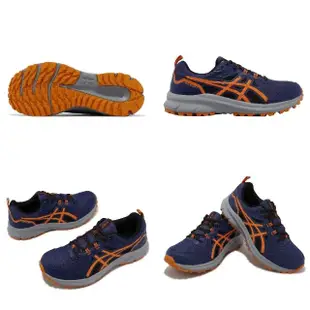 【asics 亞瑟士】越野跑鞋 Trail Scout 3 男鞋 藍 橘 戶外 運動鞋 入門款 亞瑟士(1011B700400)