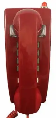 Cortelco 2554-VOE-27MD-RD 255447v0e27md Wall Phone W/msg Light