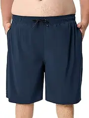 [Arcweg] Big and Tall Mens Swim Trunks with Mesh Lining Plus Size Swim Shorts Beach Swimsuit Men’s Swim Suits(2XL-6XL)
