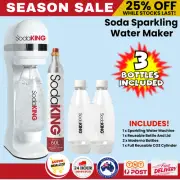 Soda Maker Soda King Sparkling Water Soda Stream Compatible with 3x Bottles 1L