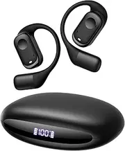 Wireless Earbuds, Open Ear Headphones Over-Ear with Earhooks Touch Control 14.2mm Speakers Ear Buds IP5 Waterproof Sport Bluetooth Earphones 40H Playback LED Power Display Headset for Work Running