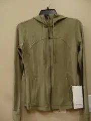 Lululemon Define Nulu Olive Full Zip Jacket Size 6. NEW.