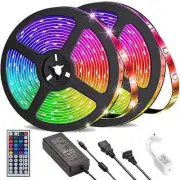 LED Lights for Bedroom Flexible REMOTE Tape Light SMD 5050 RGB 300 LEDs
