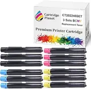 [Cartridge Planet] 3 Sets BCMY Compatible Toner Cartridge for Fuji Xerox CT202246 CT202247 CT202248 CT202249 (9,000/3,000 (K/CMY) Pages) for Fuji Xerox DocuCentre SC2020 SC2020NW