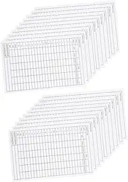 Milisten Golf Scorecards Pcs Coated Paper Cards for Smooth Writing Long-Term Use