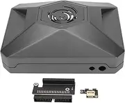 Aluminum Protective Case for Jetson Nano with GPIO Adapter Board, Precise Fit, Beveled Design, Heat Dissipation, Silicone Foot Pad, Gray Case for Jetson Nano