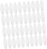 [NULYLU] 50pcs Hat Brim Inserts for Baseball Cap Hat Support for Flat Holder Stand Crown Inserts White