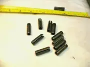 qty 11 - Zinc Plate Steel Slotted Roll Spring Pin 1" x 3/8" New