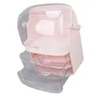 Skincare Organizer Large Capacity 3 Layers Pink Waterproof Dustproof Humaniz HB0