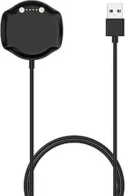 FitTurn Charger intended for Aim W10 GPS Watch Fast Charge USB Charger Dock Data Transfer Charging Cradles Replacement intended for Golf Buddy Aim W10 GPS Watch GolfBuddy aim W10 Golf Smartwatch (Black)