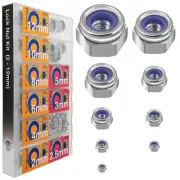 Lock Nuts Assortment 524 pcs Stainless Steel 304 Metric locknut Nylon Insert ...