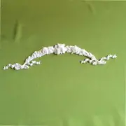 SHABBY CHIC-LONG MOON ROSE ARCHITECTURAL FURNITURE APPLIQUE *EBAY'S LOWEST PRICE