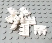LEGO New Lot of 8 White 1x2 Animal Claw Plate Pieces