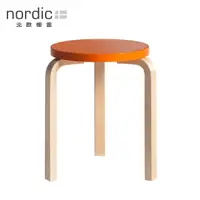 在飛比找momo購物網優惠-【北歐櫥窗】Artek Stool 60 三腳圓凳(澄橘)
