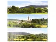 Gaugemaster Pretty British Town Small Photo Backscene 1372x152mm N Gauge GM758