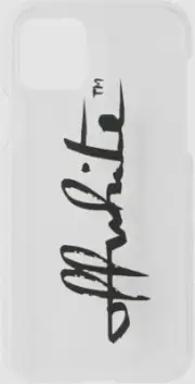 $200 Off-White Clear Transparent iPhone 11 Logo Plastic Phone Case