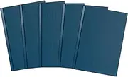 Summit A5 Notebook, Hardback Casebound, Ruled, 192 Pages, Blue (Pack of 5)