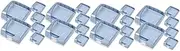 DOITOOL Sets Outlet Cover Single Slot Socket Shell Wall Protector Anti-Splash Anti-Fog Wall Plug Covers for Kitchen Bathroom Pcs