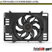 Single Radiator Fan w/ Shroud Assy for Mazda CX-9 2016-2022 2.5L Sport Utility (for: Mazda)