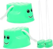 4Pcs Interactive for Parent Walking Stilts with Slip Design Balance Training Outdoor Fun Develop Coordination Skills