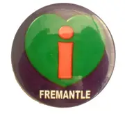 Fremantle Dockers AFL 'I Love (Heart) Fremantle' Badge