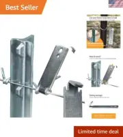 Time-Saving 2-Pack Wire Twister Tool for T Post Clips - Durable & Lightweight