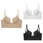 Women??s Plunge Bra Cleavage Enhancer Low Cut Bra Padded Push Up