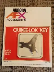 AURORA AFX #8721 QUIKEE LOK KEY CAR & TRACK TOOL NOS