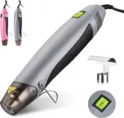 WORKPRO Heat Gun, 400W Mini Hot Air Gun with Reflector Nozzle, 2 Temp Grey