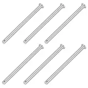 6Pcs 1/4" x 3-9/16" Single Hole Clevis Pins, 304 Stainless Steel Flat Head Pins