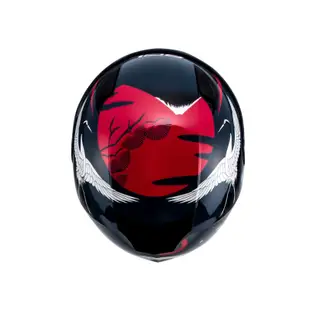 【SOL Helmets】SF-2M全罩式安全帽 (浮世繪_藍/紅) ｜ SOL安全帽官方商城