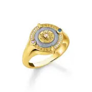 Genuine THOMAS SABO Signet ring with sun