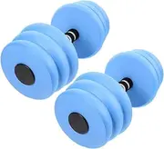 Totority 2pcs Eva Foam Floating Dumbbells for Water Aerobics Swimming Fitness Training Enhanced Buoyancy Stability Aquatic Exercise Weights for Home Pool Workouts