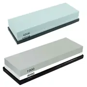 400/1000+1000/4000 Dual Whetstone Set Knife Sharpening Water Stone Wet Sharpener